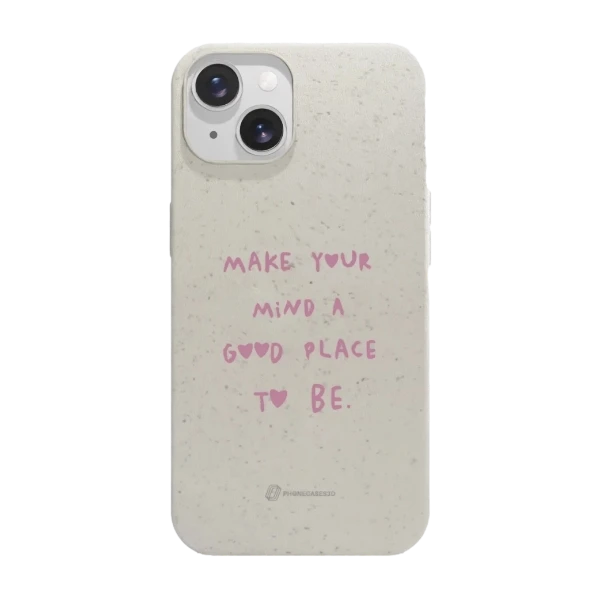 Phonecases3D iPhone 14 Martine Halvorsen kompostoituva suojakuori, valkoinen