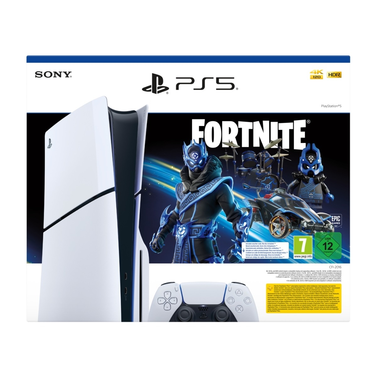 PlayStation 5 Slim Fortnite Cobalt Star-pakke
