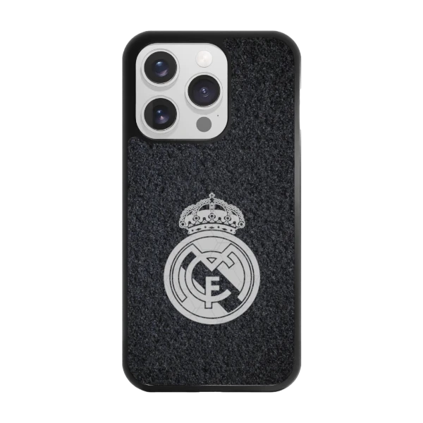 Phonecases3D iPhone 16 Pro Real Madrid -3D suojakuori, musta
