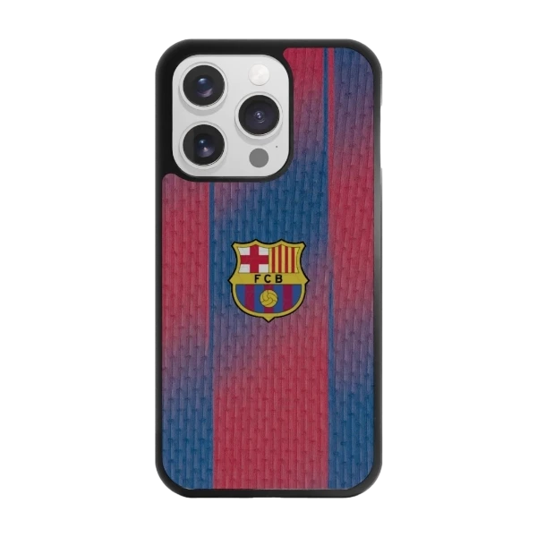 Phonecases3D iPhone 16 Pro FC Barcelona -3D suojakuori, musta