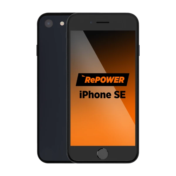 RePOWER iPhone SE (3rd Gen) 64 GB, Midnatt Grade B - Power.no