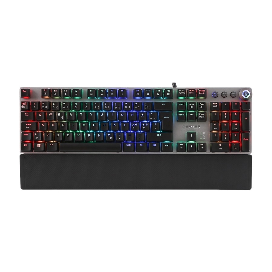 Cepter Legacy gaming-tastatur, blå kontakter