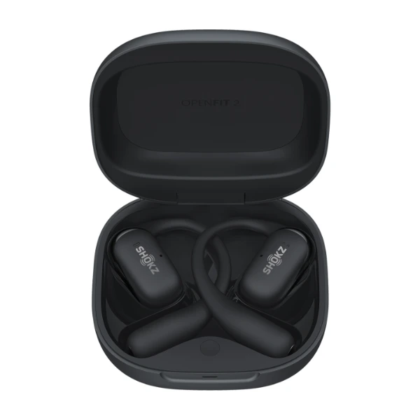SHOKZ ワイヤレスイヤホン OPEN FIT BLACK Shokz OpenFit 2+ True Wireless, svart - Power.no