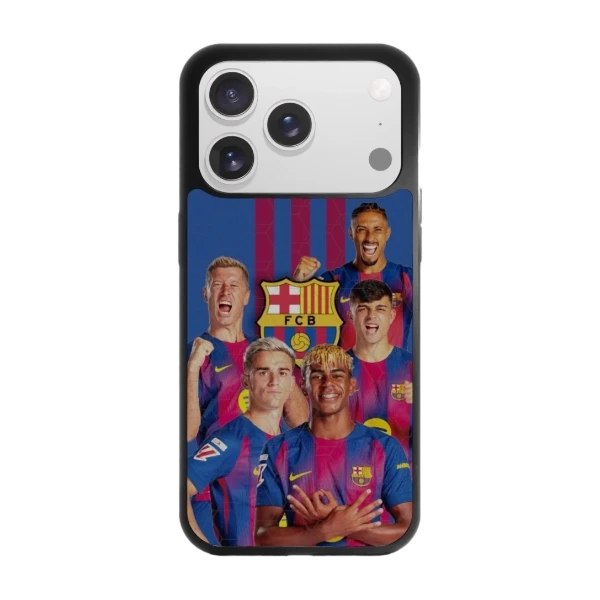 Phonecases3D iPhone 17 Pro FC Barcelona -3D suojakuori, musta