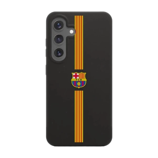 Phonecases3D Samsung Galaxy S25 FC Barcelona kompostoituva suojakuori, musta