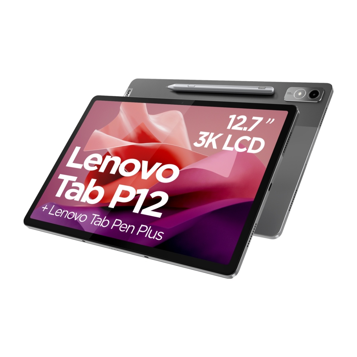 Lenovo Vikbart fodral för surfplatta Lenovo Tab P12 Åskmolnsgrå