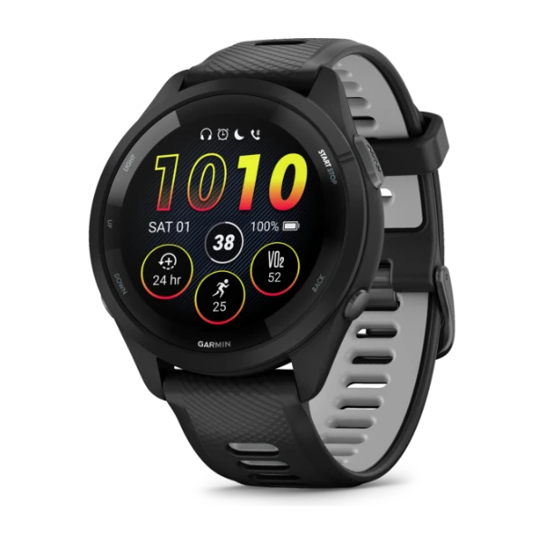 Garmin Forerunner 265 GPS-löparsmartwatch, svart