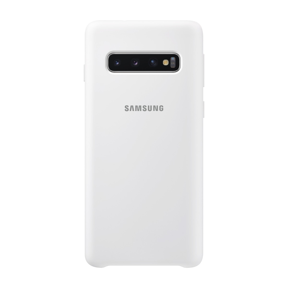 SAMSUNG SILICONE COVER GALAXY S10 WHITE Power.no Samsung Galaxy S10 128GB Prism White | Billig