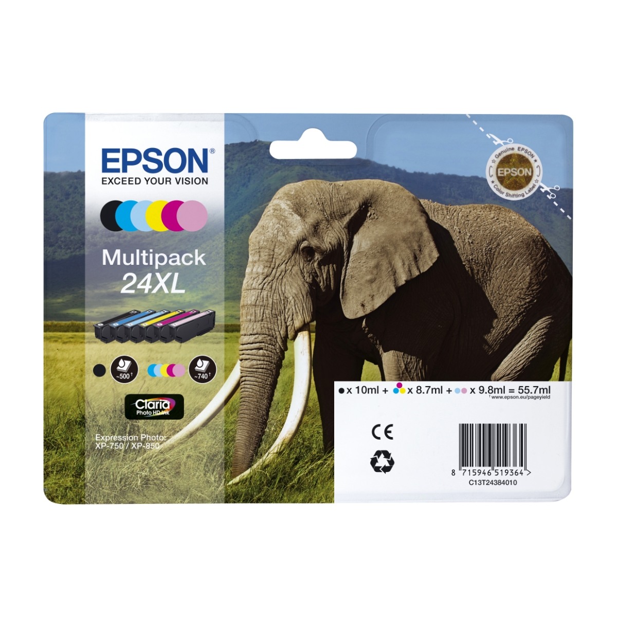 Epson 24XL (6 farger)