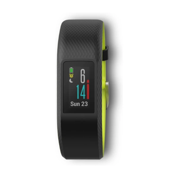 GARMIN VIVOSPORT GPS L SORT/LIME - POWER.dk