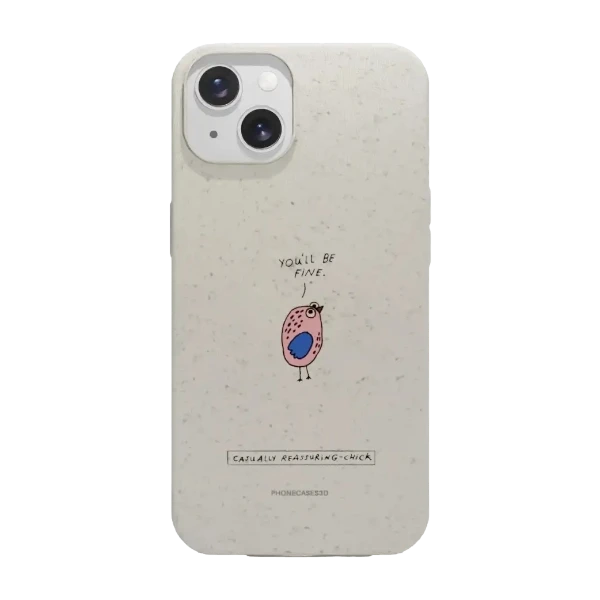 Phonecases3D iPhone 13 Maja Säfström kompostoituva suojakuori, valkoinen