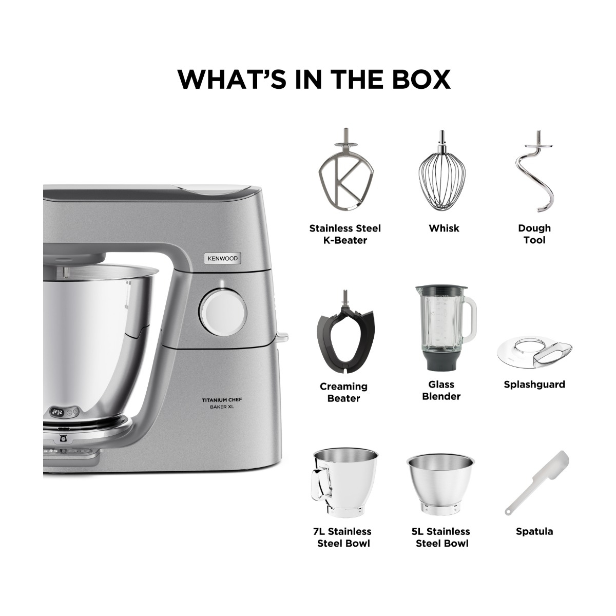 Kenwood Køkkenmaskine Titanium Chef Baker XL billede 9