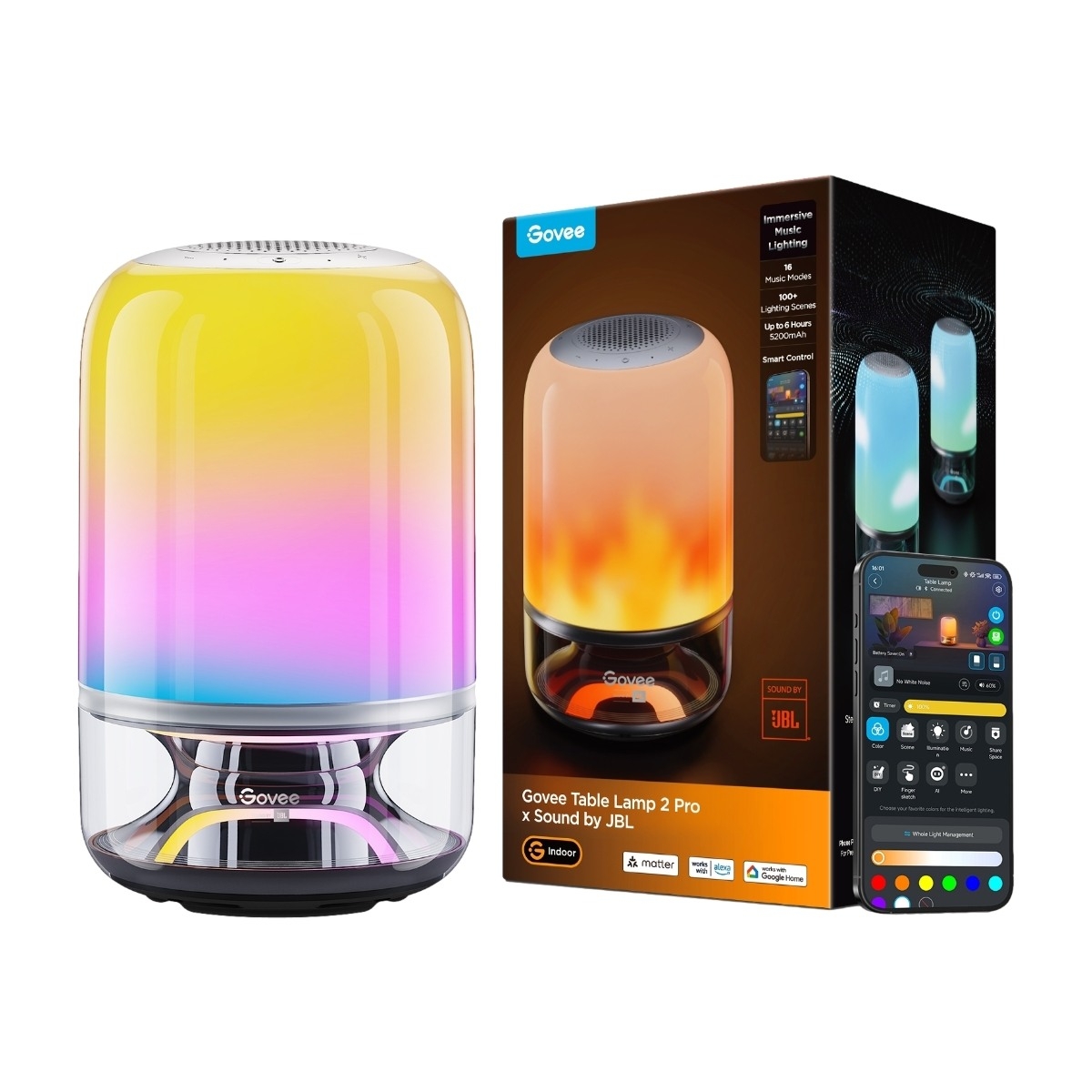 Govee 2 Pro x Sound by JBL smart bordslampa