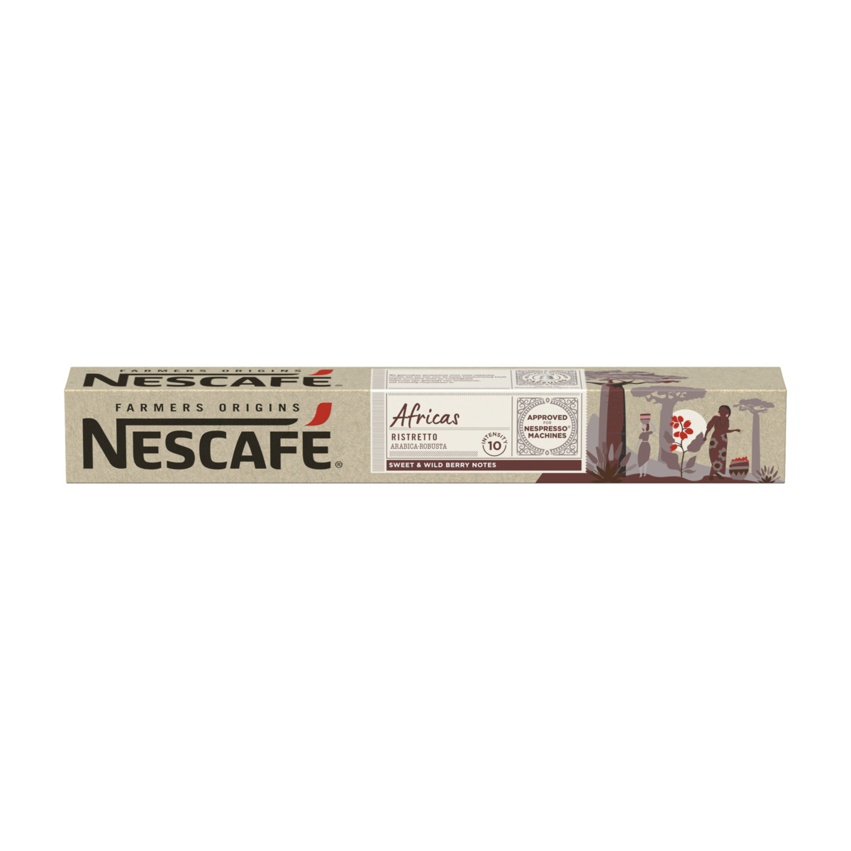 Kaffekapsler BÃNDER ORIGINS Nescafé AFRICAS 1 mengde (10 uds)