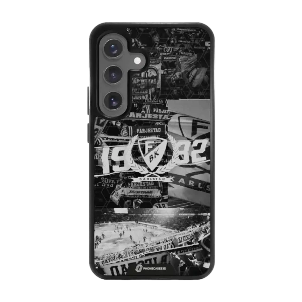 Phonecases3D Samsung Galaxy S25 Färjestad BK -3D suojakuori, musta