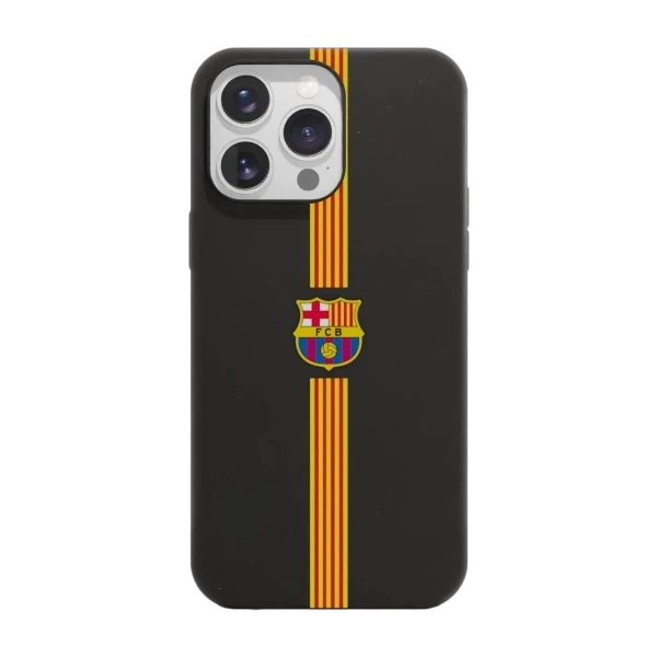 Phonecases3D iPhone 16 Pro Max FC Barcelona kompostoituva suojakuori, musta