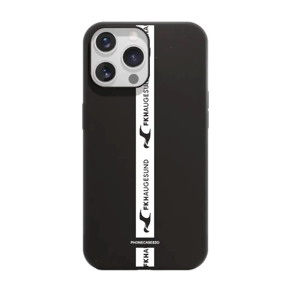 Phonecases3D iPhone 14 Pro FK Haugesund kompostoituva suojakuori, musta