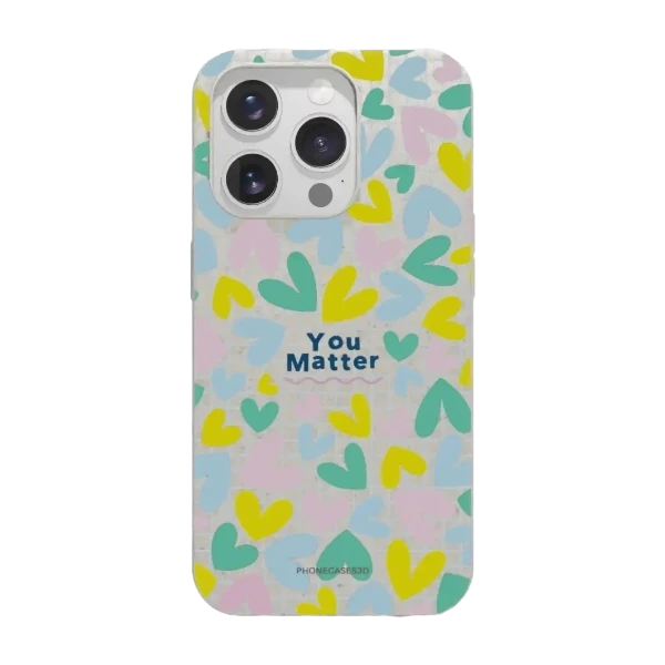 Phonecases3D iPhone 15 Pro Jess Rachel Sharp kompostoituva suojakuori, valkoinen