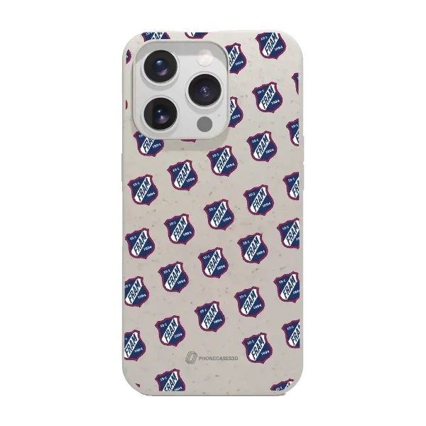 Phonecases3D iPhone 15 Pro IF Fram Larvik kompostoituva suojakuori, valkoinen