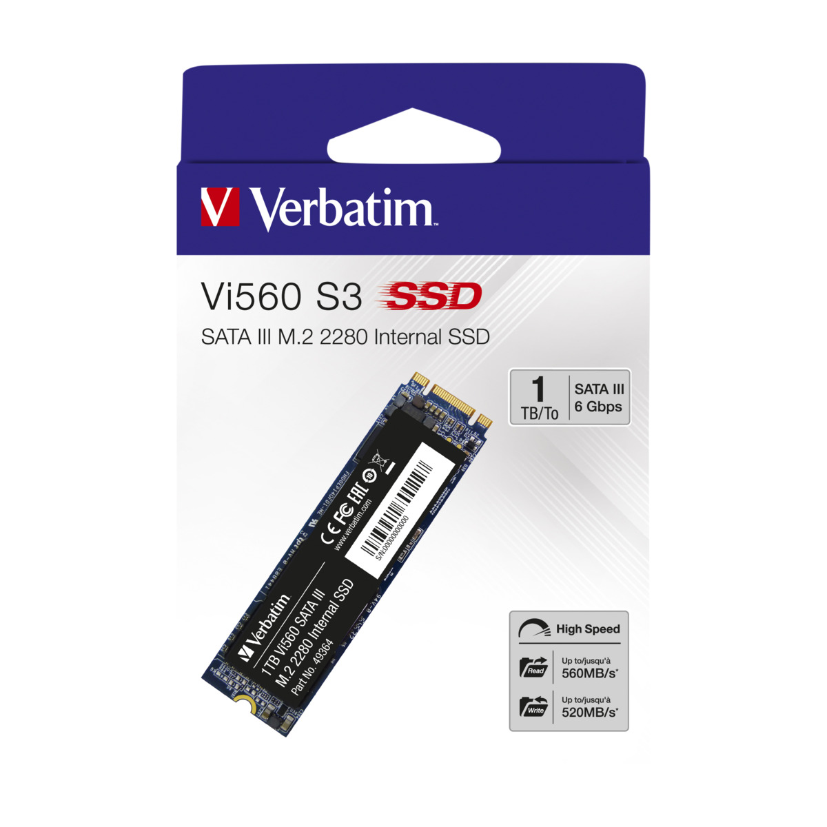 VERBATIM VI560 SATA III M.2 SSD 1 TB | SSD-Festplatten