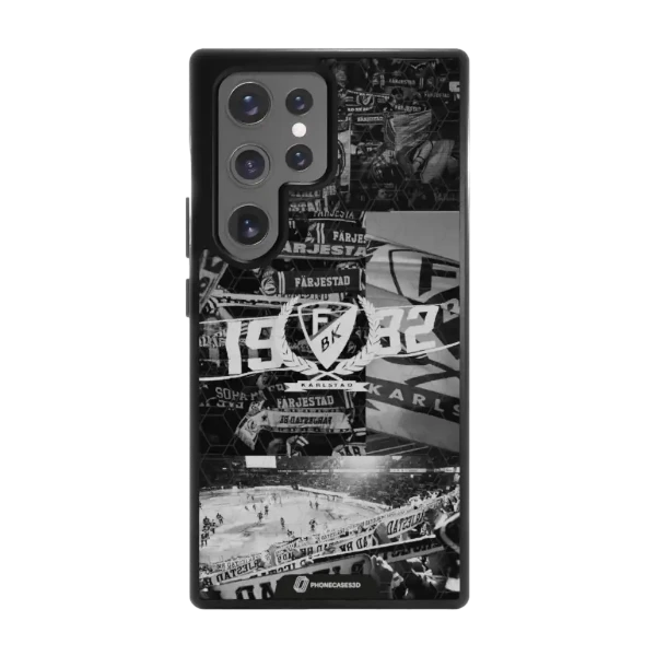 Phonecases3D Samsung Galaxy S25 Ultra Färjestad BK -3D suojakuori, musta