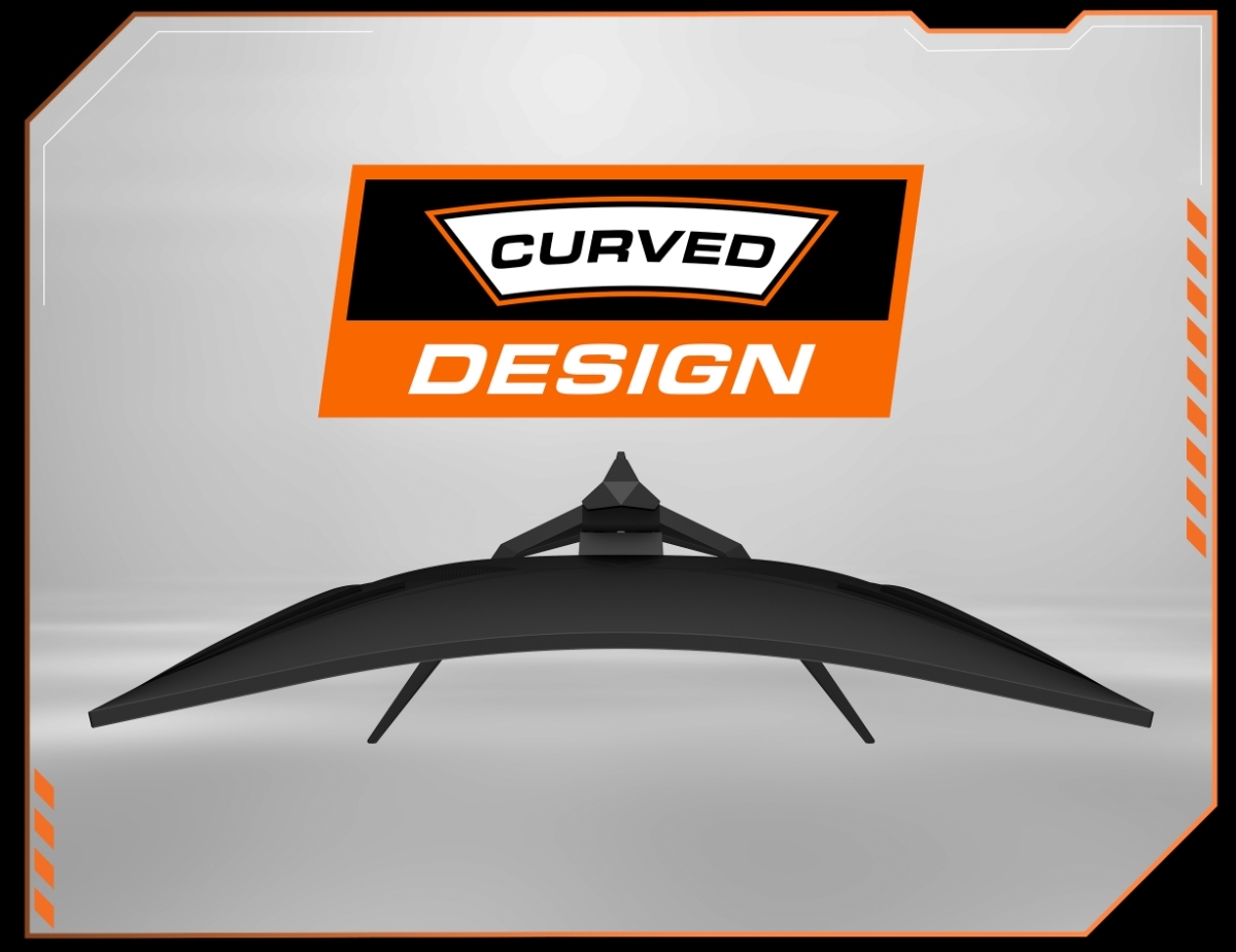 Curved design.