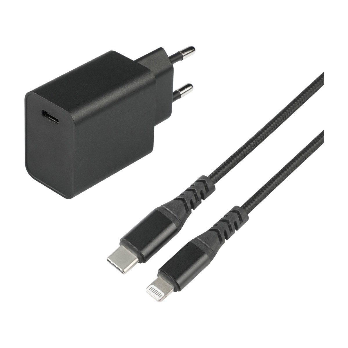 DACOTA PLATINUM HURTIGLADER SETT APPLE 1 M SVART Power.no DACOTA PLATINUM HURTIGLADER SETT APPLE 1 M SVART Power.no