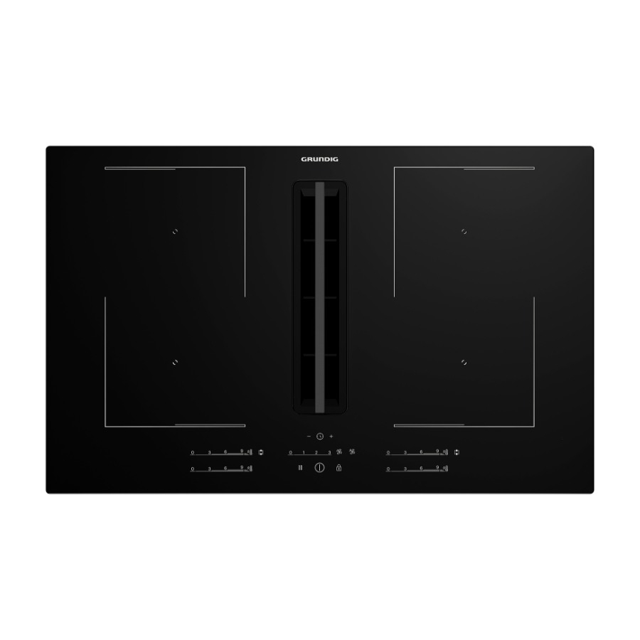 Grundig Gieh 834481 P induktionskogeplade med integreret emhætte billede 3