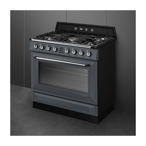 Smeg TR90GMGR komfur, skifergrå billede 5