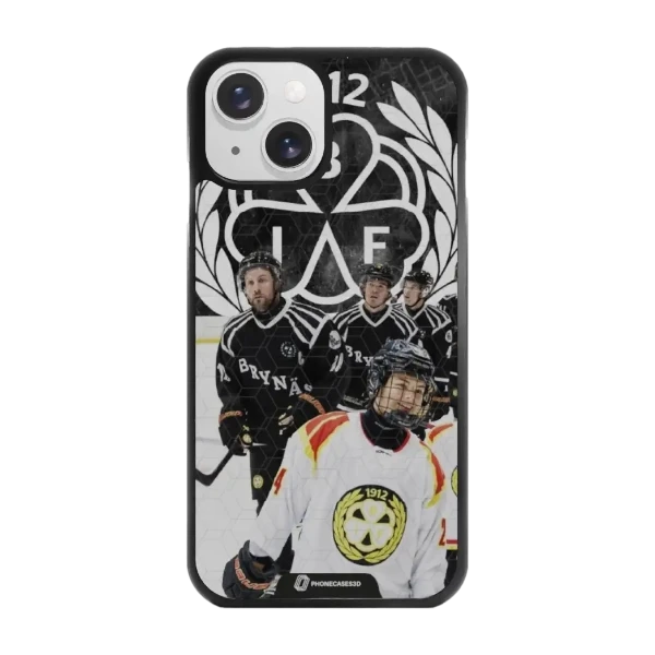 Phonecases3D iPhone 15 Brynäs IF -3D suojakuori, musta