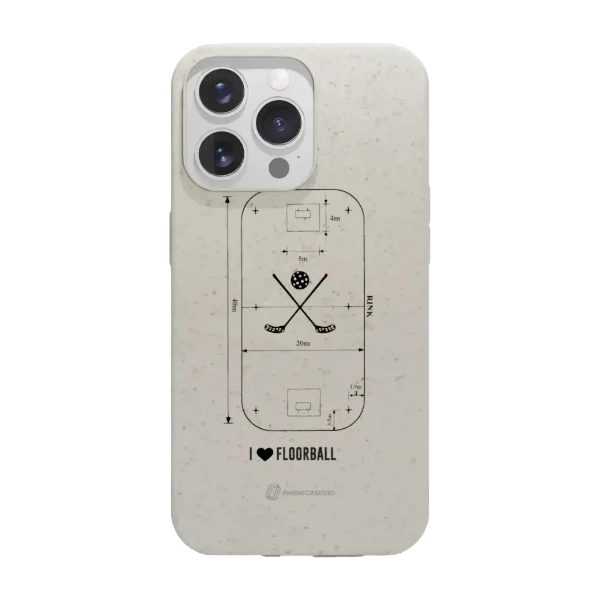 Phonecases3D iPhone 13 Pro Pixbo IBK kompostoituva suojakuori, valkoinen
