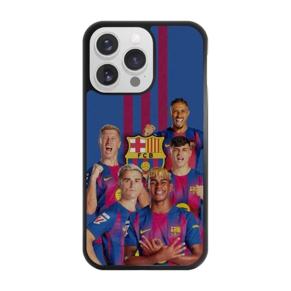 Phonecases3D iPhone 13 Pro FC Barcelona -3D suojakuori, musta