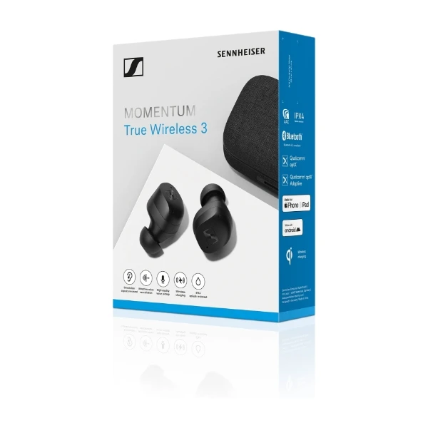 Sennheiser Momentum True Wireless 3, svart - Power.no
