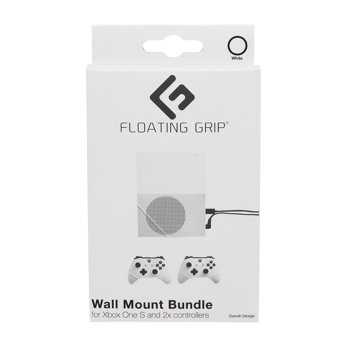 Floating Grip Xbox One S veggfeste, hvit