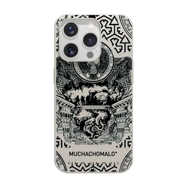 Phonecases3D iPhone 16 Pro Muchacho Malo kompostoituva suojakuori, valkoinen