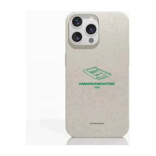 Phonecases3D iPhone 14 Pro HamKam kompostoituva suojakuori, valkoinen