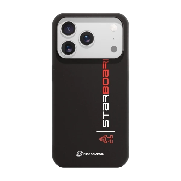 Phonecases3D iPhone 17 Pro Starboard kompostoituva suojakuori, musta