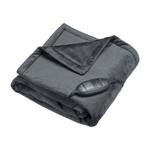 Beurer HD74 Cosy varmeteppe, grå (Siste sjanse - utgående produkt)