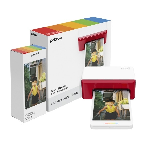 Polaroid Hi-Print 4x6 fotoskriver startpakke, hvit