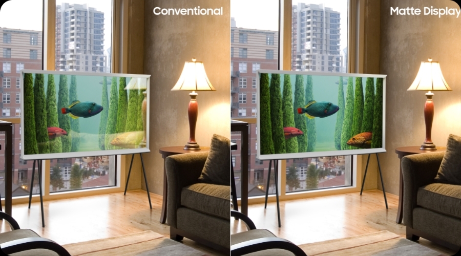 Samsung 43" The Serif 4K QLED TV TQ43LS01BGUXXC, hvid Power.dk