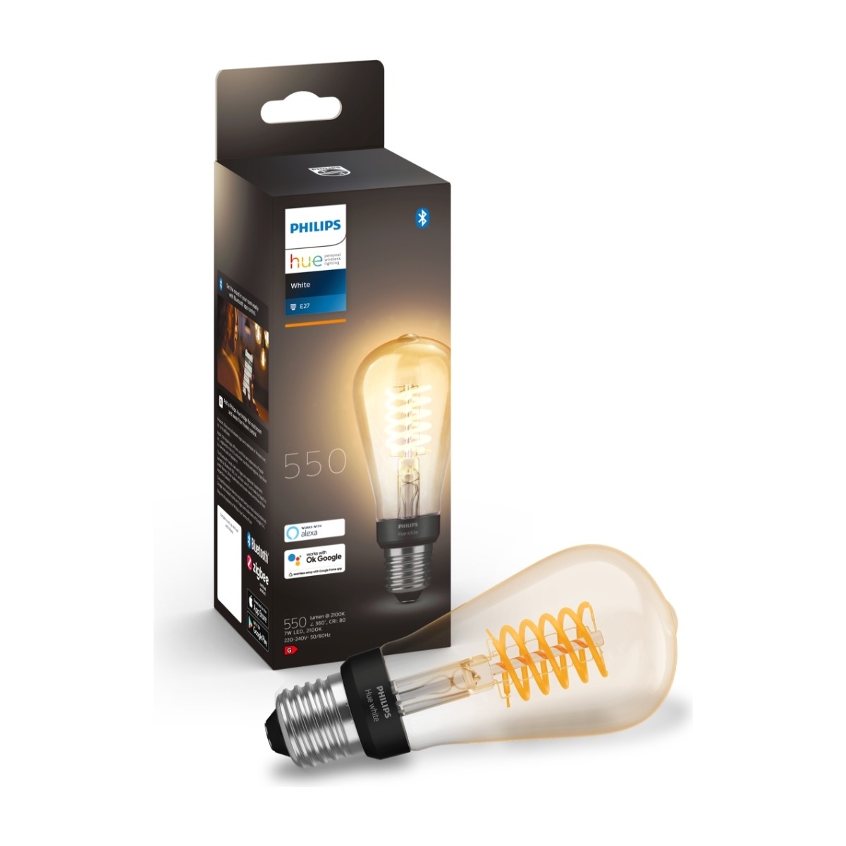 Filament ST64 Smart LED-pære E27 550 lm