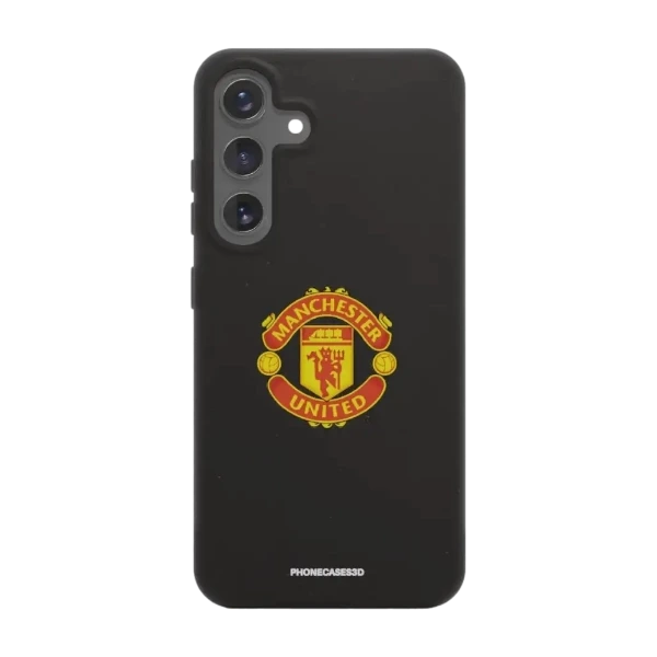 Phonecases3D Samsung Galaxy S25+ Manchester United FC kompostoituva suojakuori, musta