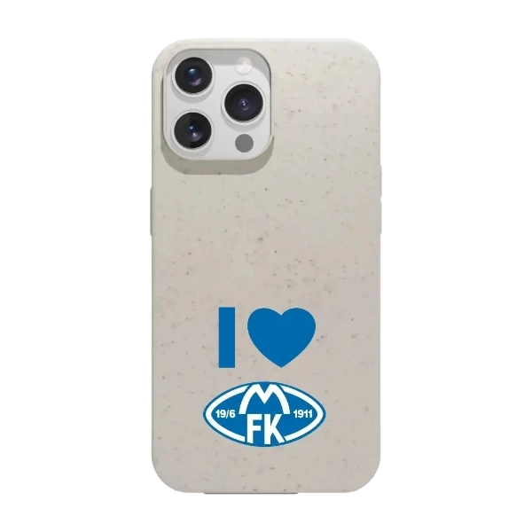 Phonecases3D iPhone 14 Pro Molde FK kompostoituva suojakuori, valkoinen