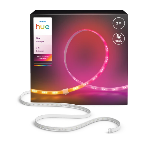 Philips Hue Flux LED lightstrip-forlænger 2 m - Punkt1.dk