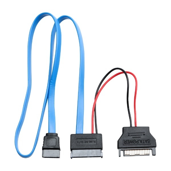 Eletra Mini Sata 7+15PIN F- Sata 7P F+Sata 15 M 50+15CM kabel Platt
