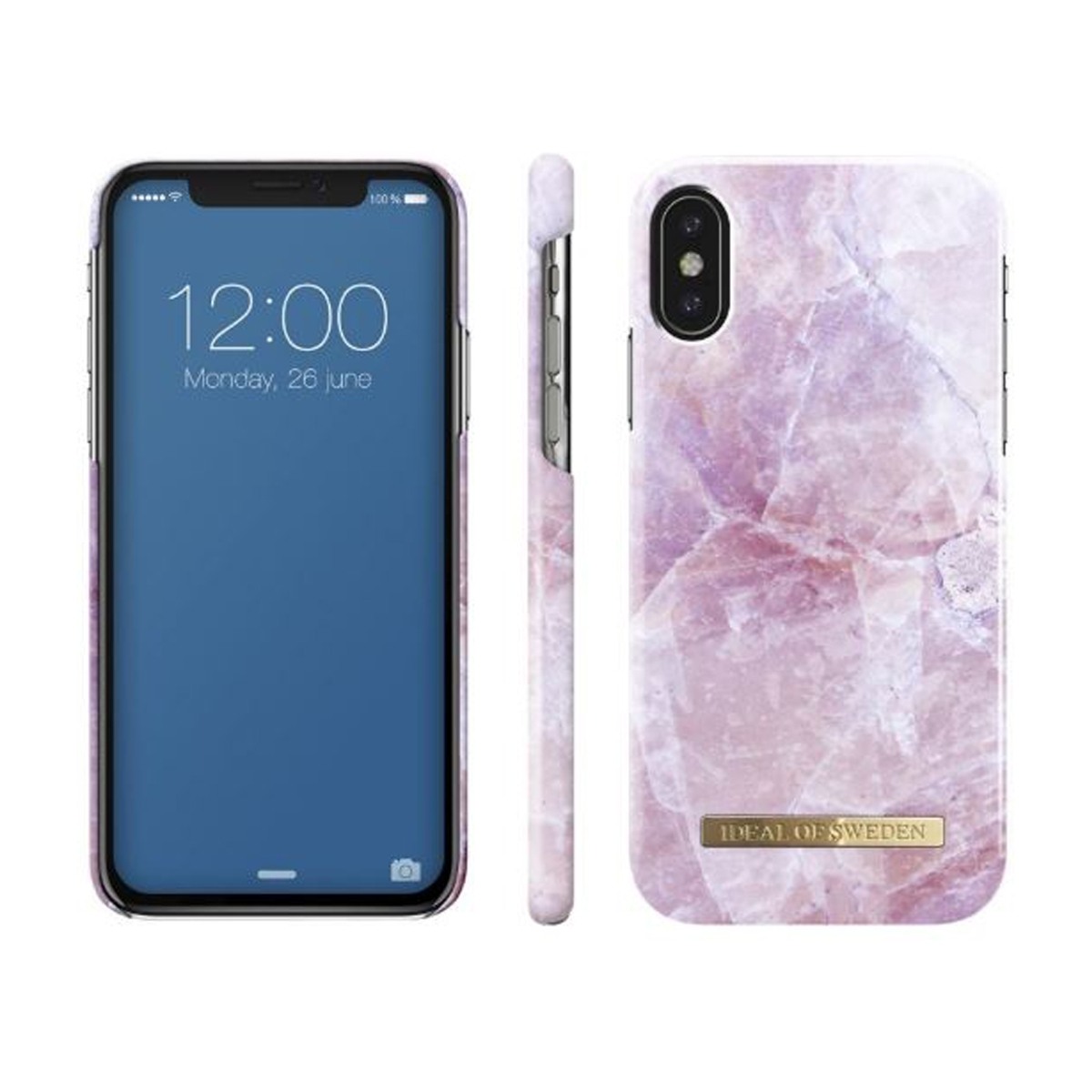 IDEAL OF SWEDEN DEKSEL IPHONE XXS PILLION PINK MARBLE IDEAL OF SWEDEN QI LADER PILLION PINK MARBLE Power.no