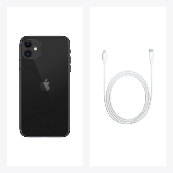 Apple iPhone 11 128 GB, svart