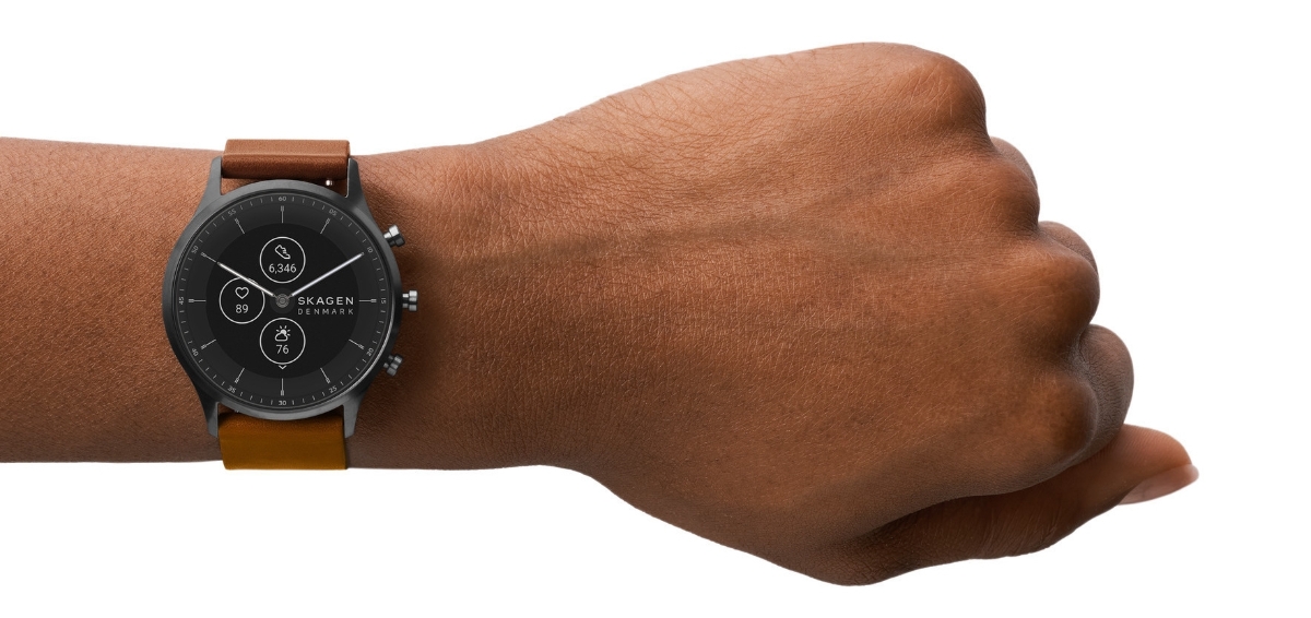 SKAGEN JORN GEN 6 HYBRID SMARTWATCH 42 MM GRÅ/LÆDER - POWER.dk