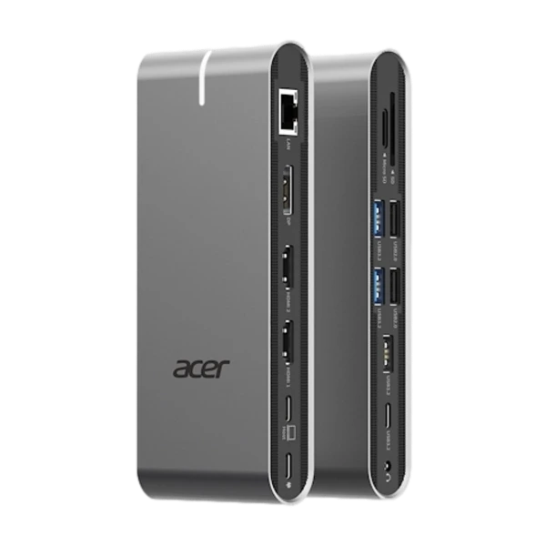 Acer HP.DSCAB.022 USB-C dockingstation, 100 W, sølv