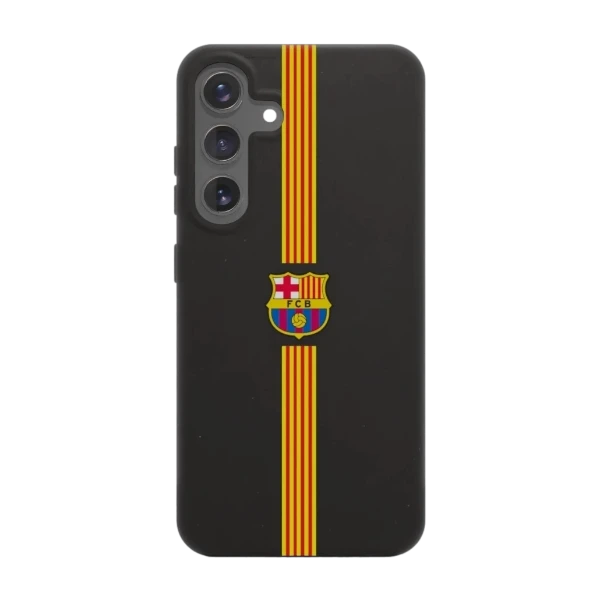 Phonecases3D Samsung Galaxy S25+ FC Barcelona kompostoituva suojakuori, musta